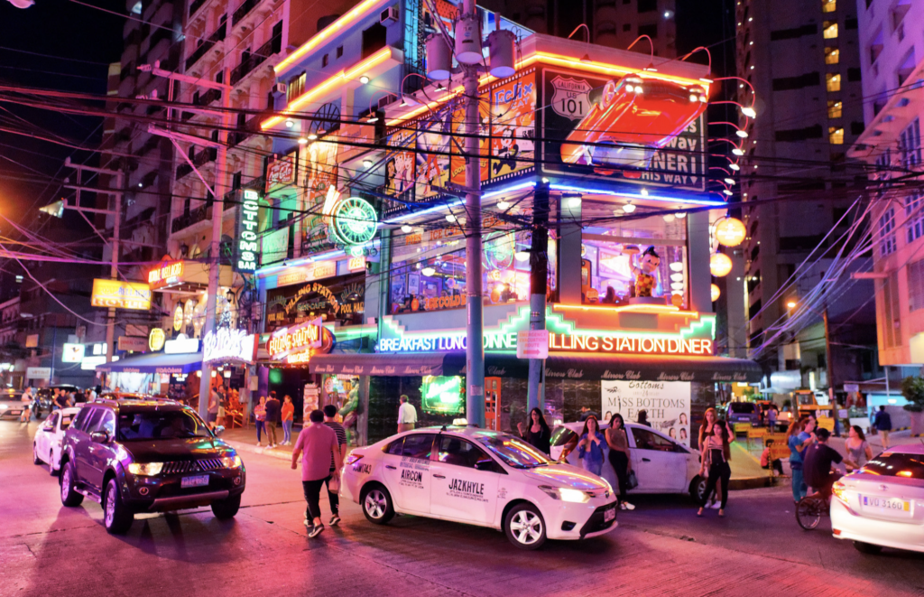 Burgos Street Makati - Nightlife in the Philippines